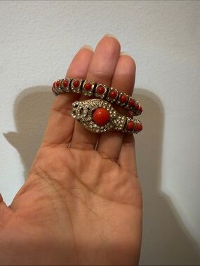 CHANEL 2008 Resort Collection coral snake wrap around bracelet